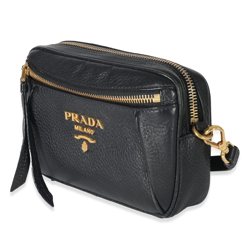 Prada Black Vitello Daino Convertible Belt Bag - Picture 2 of 8